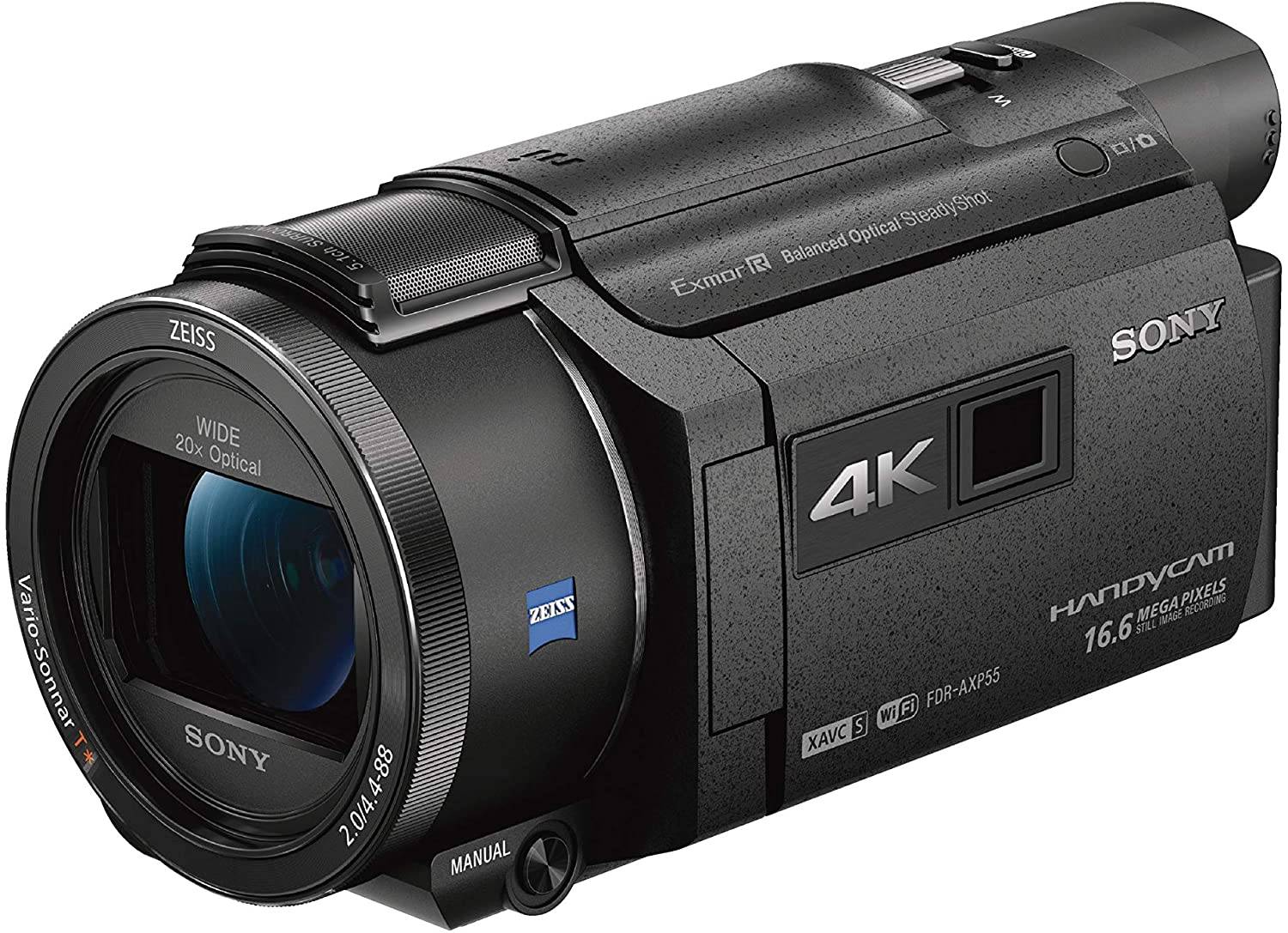 Sony FDRAXP55 4K Handycam Video Camera Camcorder with Projector +64GB (Sony MSIA)